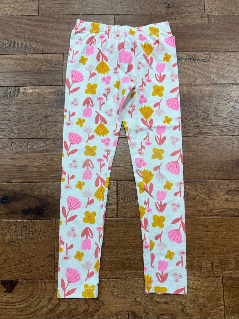 Cat & Jack Girls Floral Botanical Boho Leggings - Size S (6/6X)